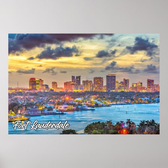 Affiche Fort Lauderdale, Floride, États-Unis (Devant)