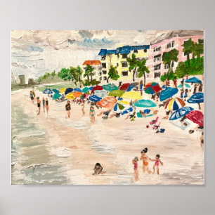 Affiche "Fort Myers Beach" en acrylique