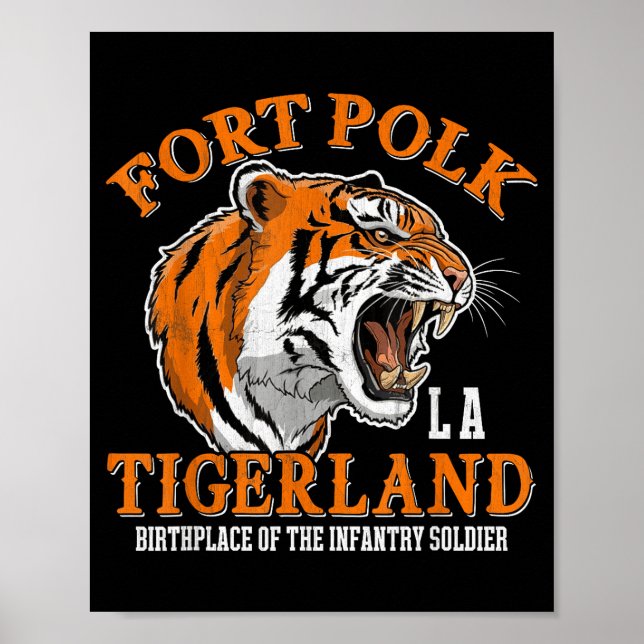 Affiche Fort polk tigerland vétéran de la guerre du Vietna (Devant)