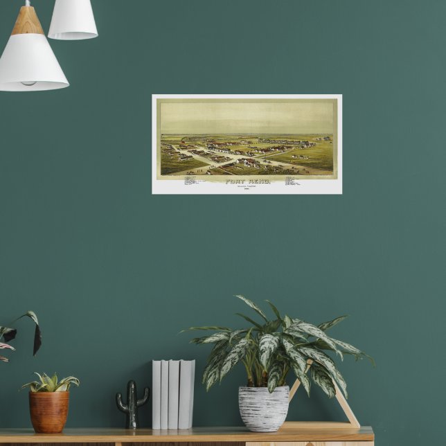 Affiche Fort Reno Oklahoma Territory 1891 Lithograph (Salon 1)