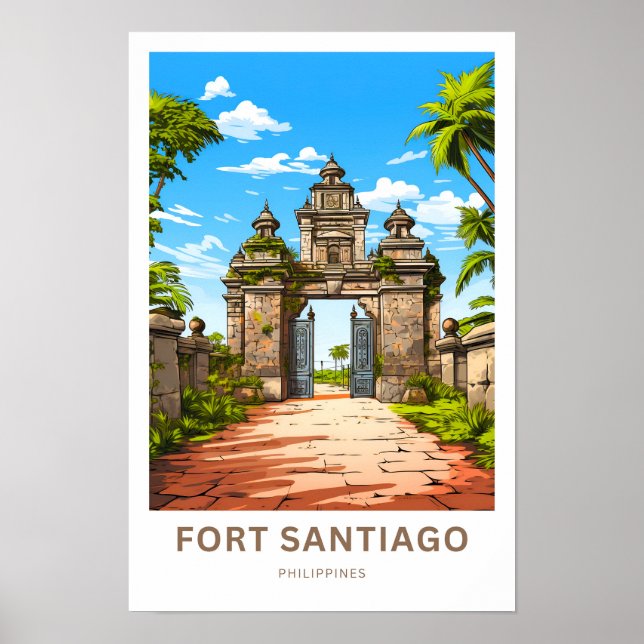 Affiche Fort Santiago Philippines Imprimer voyage (Devant)