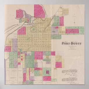Affiche Fort Scott, Comté de Bourbon, Kansas