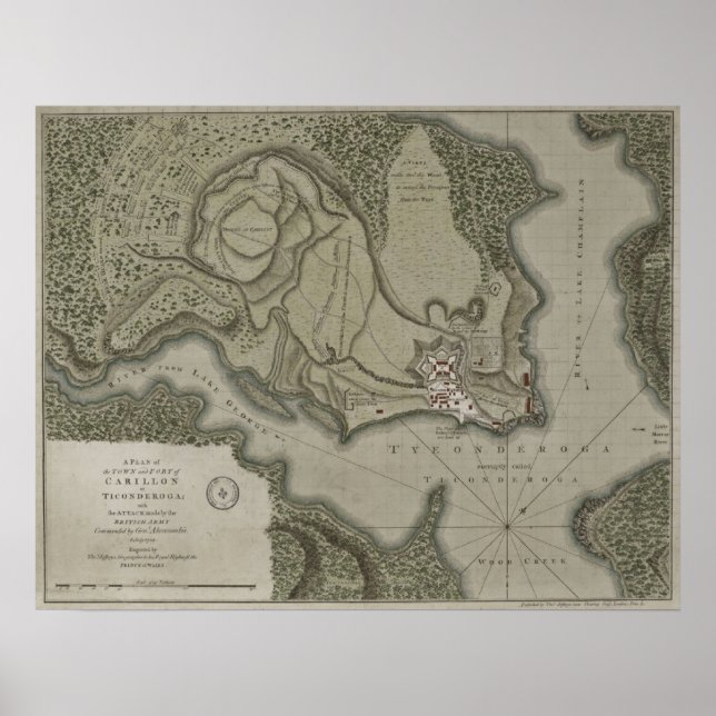 Affiche Fort Ticondéroga (Devant)