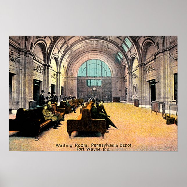 Affiche Fort Wayne, Indiana Pennsylvania Depot 1915 (Devant)
