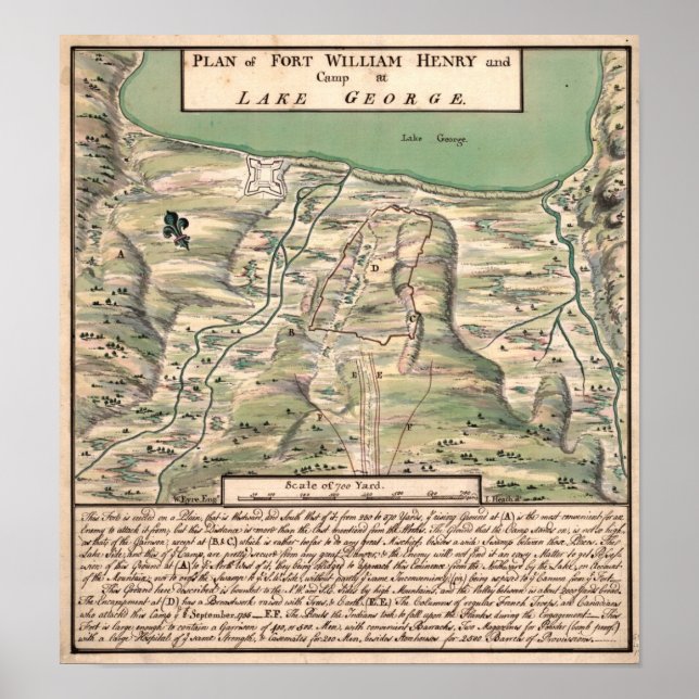 Affiche Fort William Henry. (Devant)