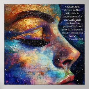 Affiche forte attitude mentale (porte 1035)