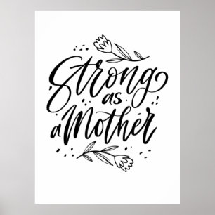 Affiche Forte Comme Mère