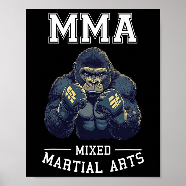 Affiche Forte Mixed martial art Gorilla - Thailande Boxing (Devant)