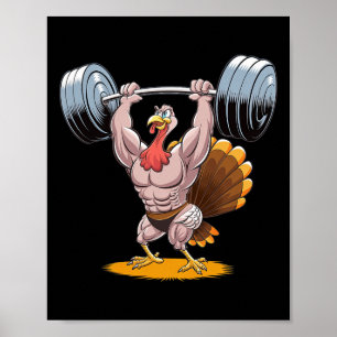 Affiche Forte Turquie Bodybuilding Thanksgiving Weightlift