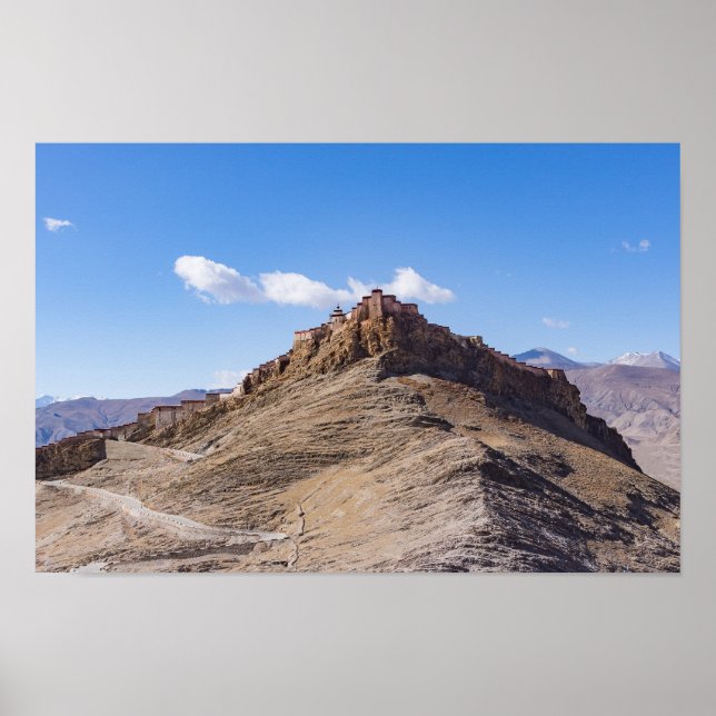 Affiche Forteresse de Gyantse Dzong - Tibet (Devant)