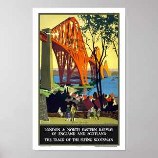 Affiche Forth Bridge, Écosse - Vol Scotsman