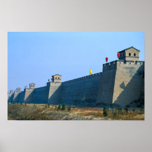 Affiche Fortification de l'ancienne ville de Pingyao - Chi