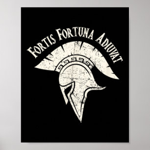 Affiche Fortis Fortuna Adiuvat Fortune favorise le tatouag