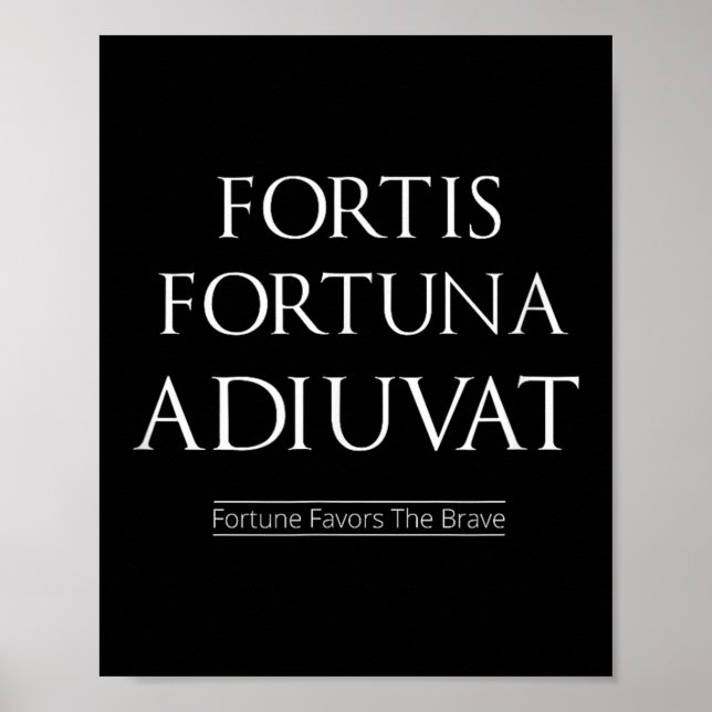 Affiche Fortis Fortuna Adiuvat Fortune Privilégie Les Cour (Devant)