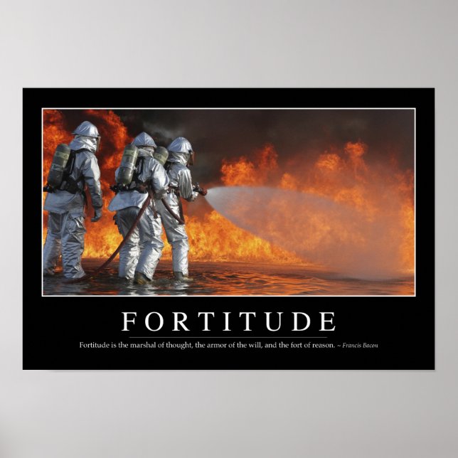 Affiche Fortitude : Citation Inspirationnelle (Devant)