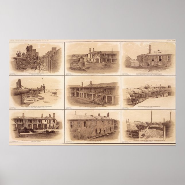 Affiche Forts Sumter & Moultrie (Devant)