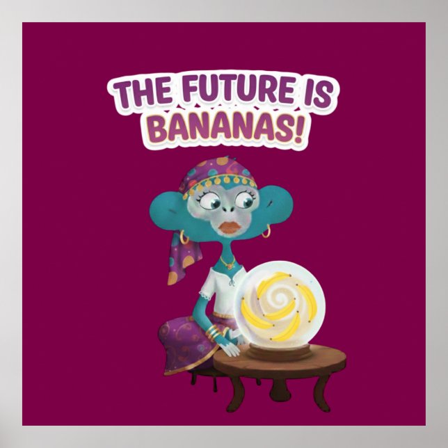 Affiche Fortune teller monkey (Devant)