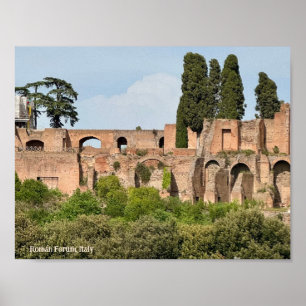 Affiche Forum Romain, Rome, Italie Design Photo Imprimer