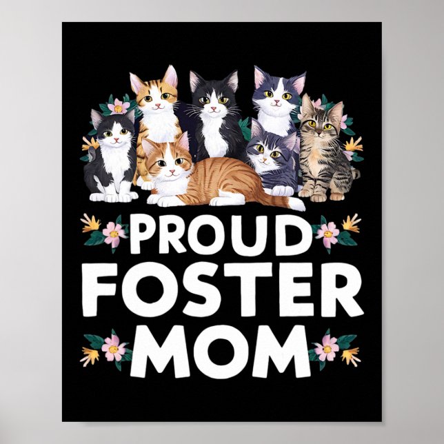 Affiche Foster Cat Adopter Fier Foster Maman (Devant)
