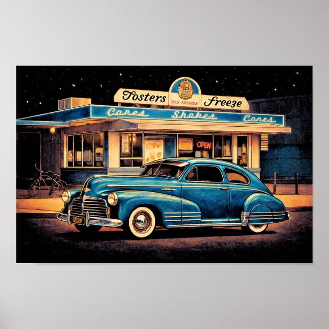 Affiche Fosters Freeze et '47 Chevy (Devant)