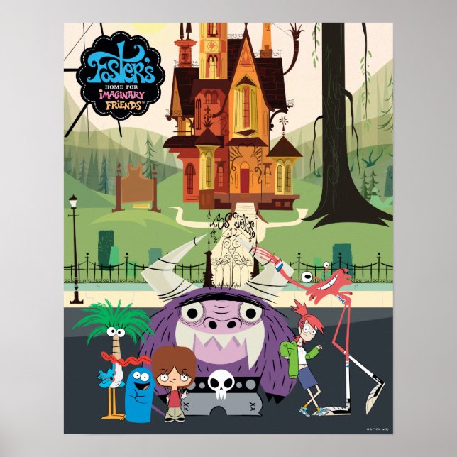 Affiche Foster's Home for Imaginary Friends | Arrêt (Devant)