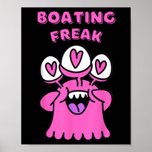 Affiche Fou de navigation passionné de voile aventureux
