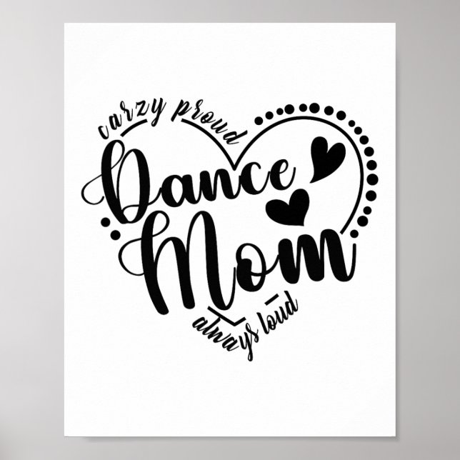 Affiche Fou Fier Danse Maman Toujours Forte - Danse Mère (Devant)