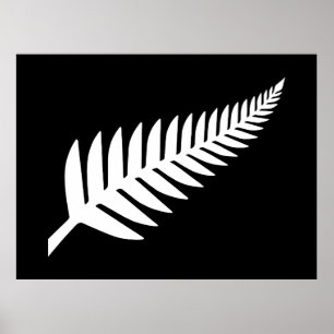 Affiche Fougère argentée de Nouvelle-Zélande