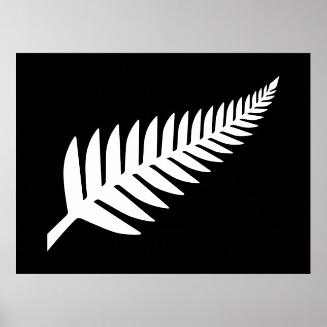 Affiche Fougère argentée de Nouvelle-Zélande  (Devant)