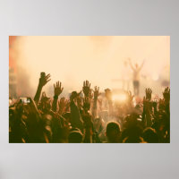 Foule au concert - retro style photoconcert, foule