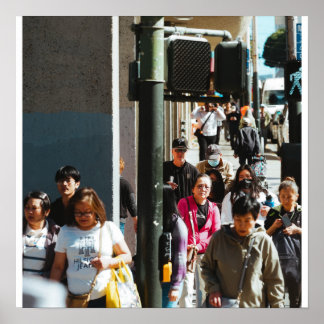 Affiche Foule urbaine