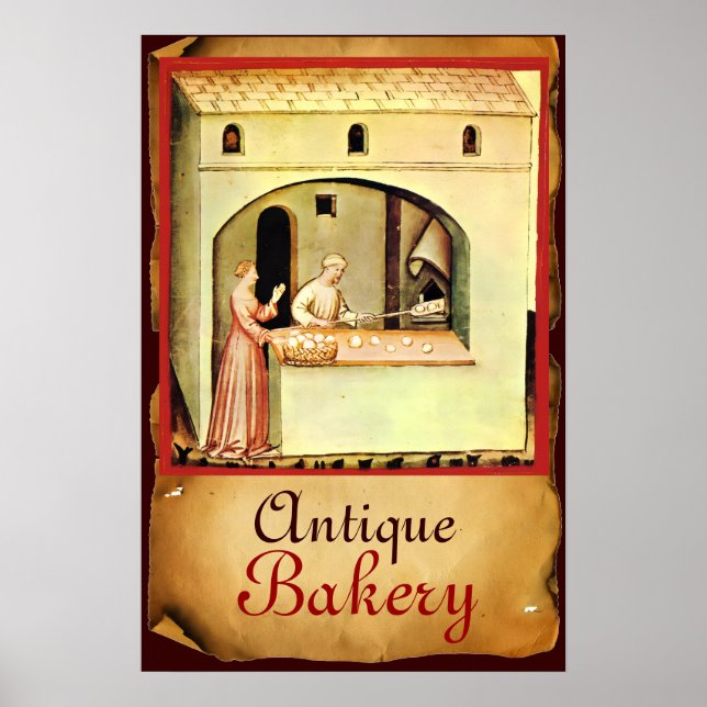 AFFICHE FOUR ANTIQUE BOUTIQUE DE BOULANGERIE (Devant)