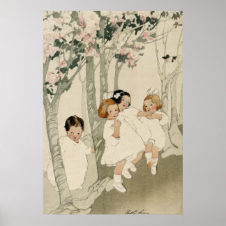 Affiche Four Children Dancing - Bertha Boynton Lum - c1913