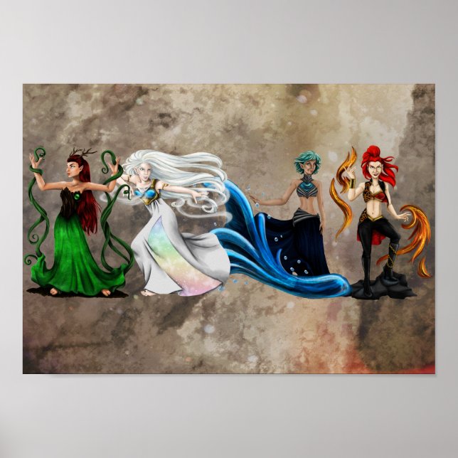 Affiche Four Elements (Devant)