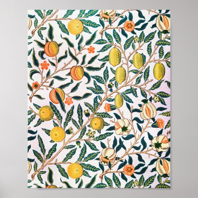 Affiche Four Fruit, William Morris (Devant)