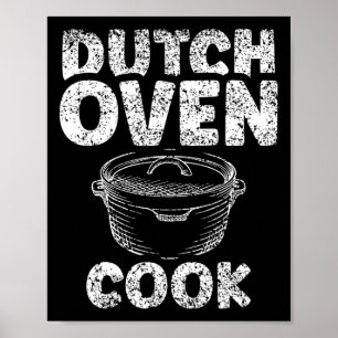 Affiche Four hollandais Cook Barbecue Lover Fer Métal holl