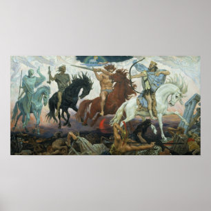 Affiche Four Horsemen of Apocalypse by Viktor Vasnetsov