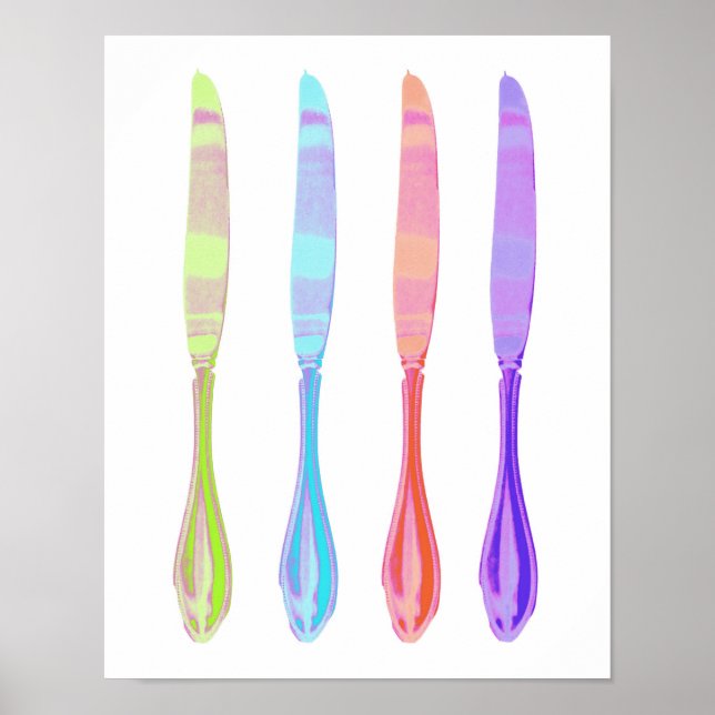 Affiche Four Knives Kitchen Art (Devant)