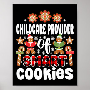 Affiche Fournisseur De Soins D'Enfants De Cookies Intellig