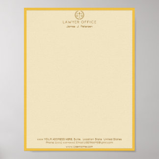 Affiche Fournitures de bureau pour avocat  Haut de gamme E