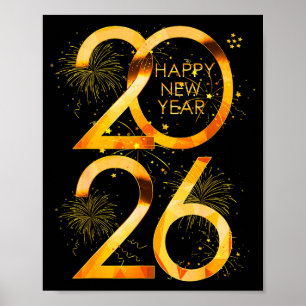 Affiche Fournitures pour fête de Nouvel An 2026 tenue de f