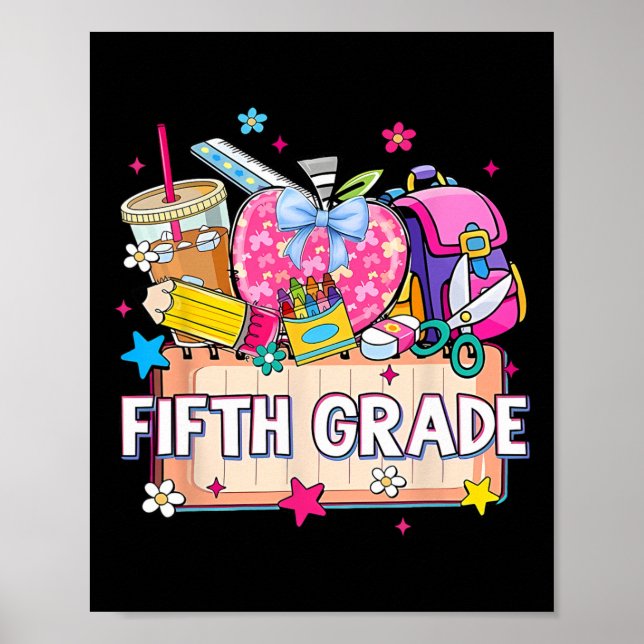 Affiche Fournitures Preppy Cinquième année Joyeux dernier  (Devant)