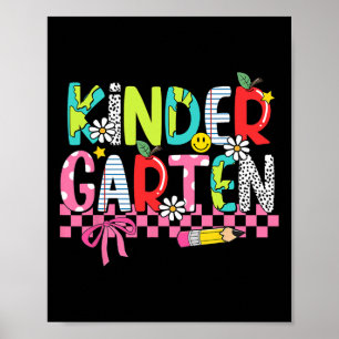Affiche Fournitures Preppy Maternelle Dernier Jour D'école
