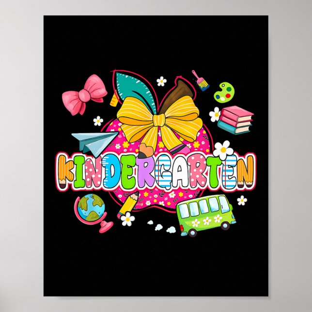 Affiche Fournitures Preppy Maternelle Journée Joyeuse Dern (Devant)
