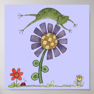 Affiche fourrage et grenouille