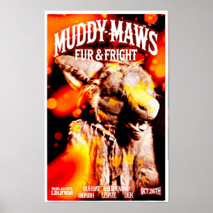 Affiche Fourrure et droite MuddyMaws #8802