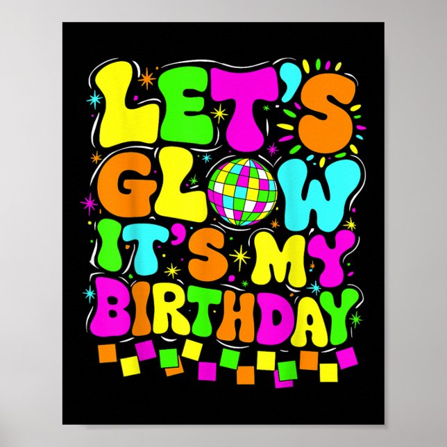 Affiche Fous son My Birthday Party Glowers 80s Group (Devant)