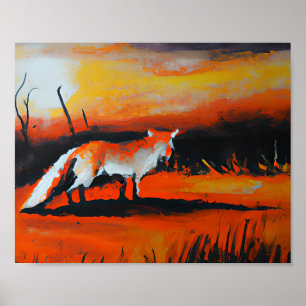 Affiche Fox à Dusk