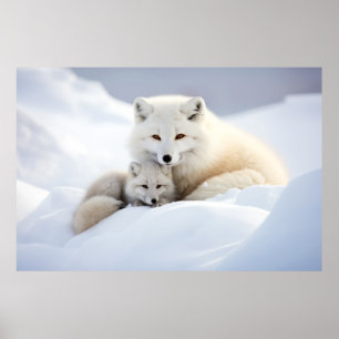 Affiche Fox Animal Wild Beauté Liberté Wilderness Wall Art