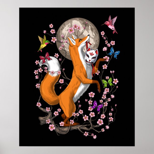 Affiche Fox Cherry Blossom (Devant)